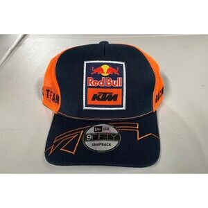 Red Bull KTM Racing Team Mesh Trucker New Era Snapback Cap Hat NEW